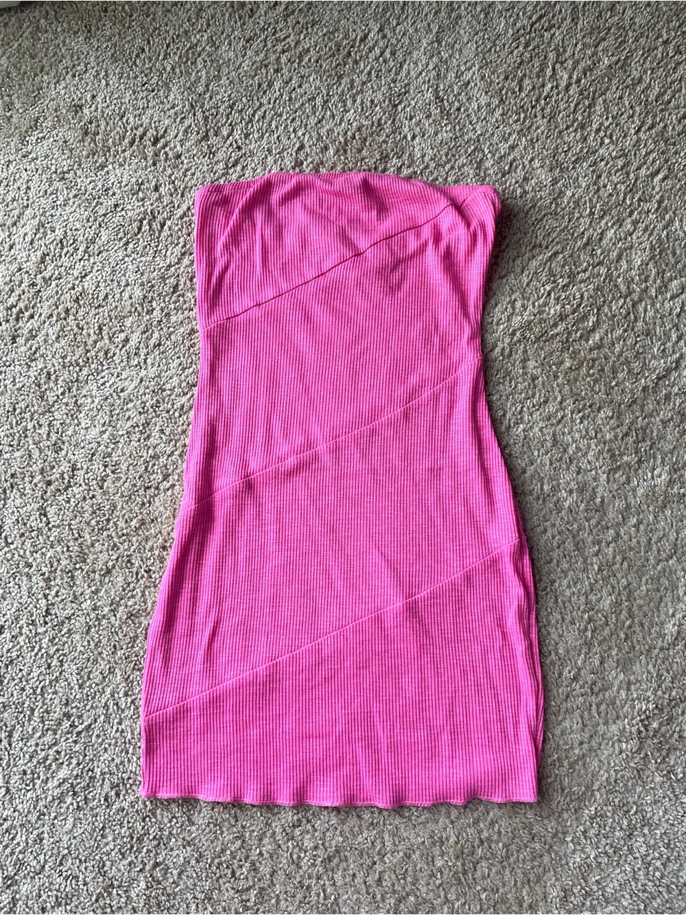 Strapless Pink Mini Dress